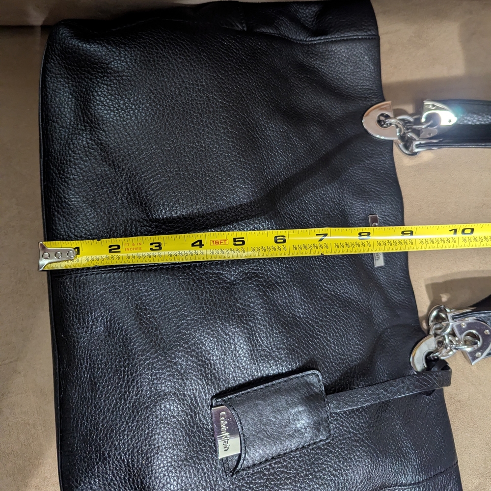 Calvin Klein Black Leather Tote - Picture 6 of 7